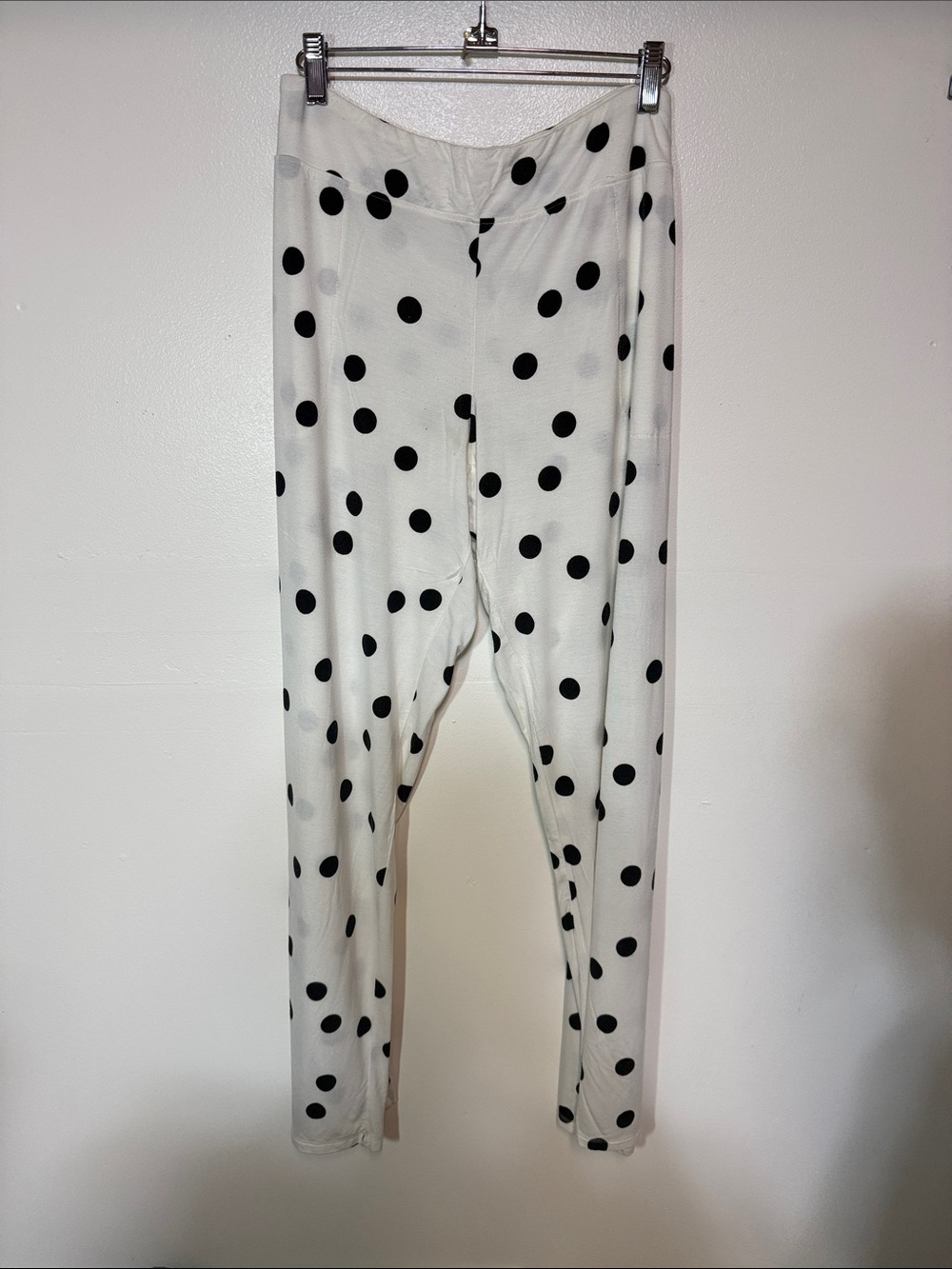 Soma White Top with Black Polka Dots